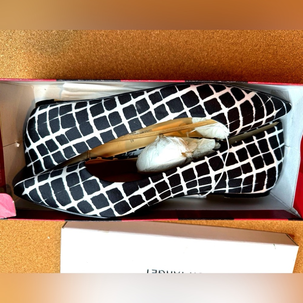 Adam Lippes for Target Black White Grid Print Flats – Size 8.5 – Limited Edition - Picture 2 of 8